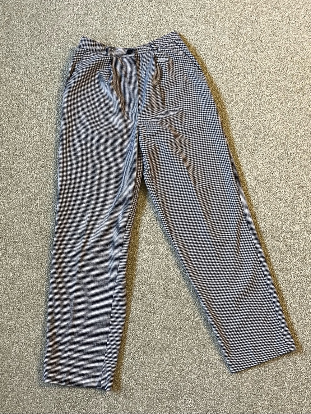 Briggs New York Gray Micro-Check Men's Trousers